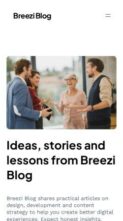 Breezi Blog (screenshot mobile)