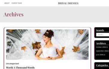 Bridal Dresses (screenshot desktop)