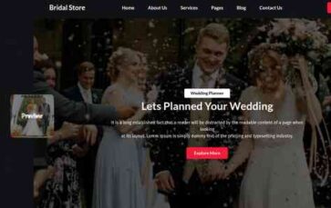 Bridal Store (screenshot desktop)