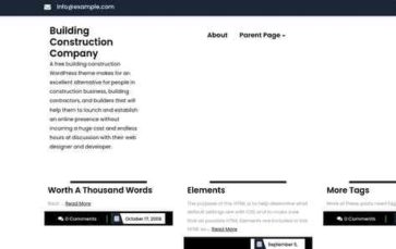 Building Construction Company (screenshot desktop)