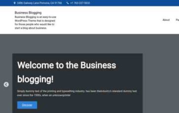 Business Blogging (screenshot desktop)