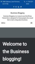 Business Blogging (screenshot mobile)