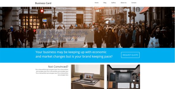 Business Card (WordPress)