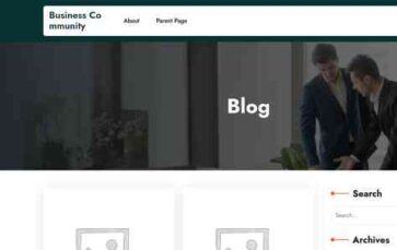 Business Community (screenshot desktop)