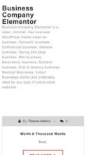 Business Company Elementor (screenshot mobile)