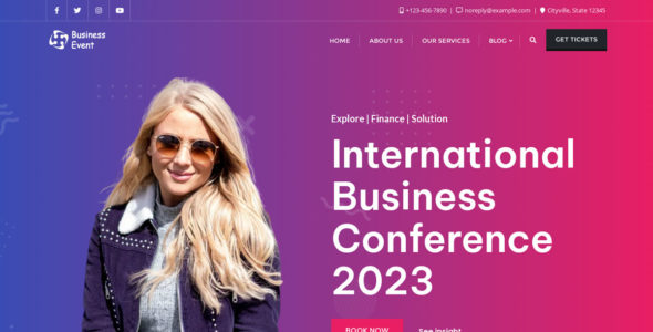 Business Conference (WordPress)