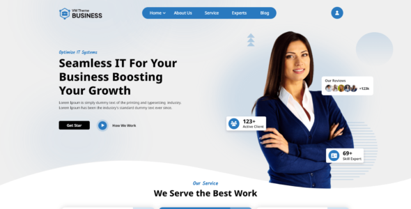 Business Landing Page (WordPress)