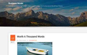 Business Model (screenshot desktop)