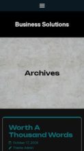 Business Solutions (screenshot mobile)