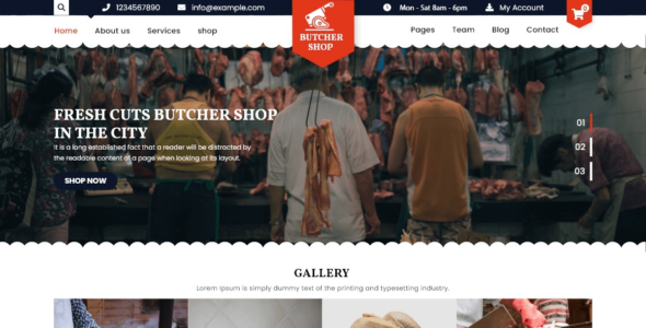 Butcher Meatshop (WordPress)