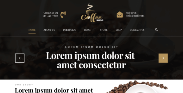 Cafe Coffee Shop (WordPress)