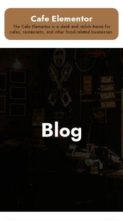 Cafe Elementor (screenshot mobile)