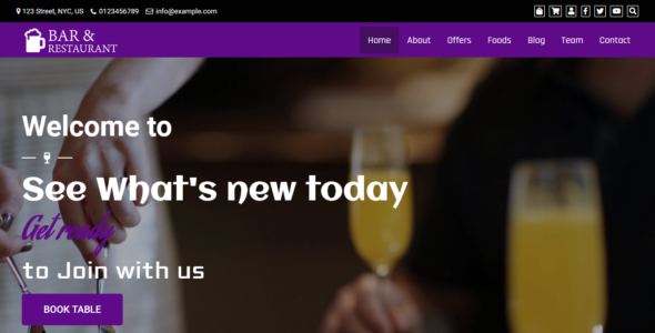 Cafe Restaurant (WordPress)