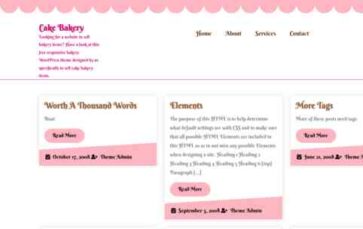 Cake Bakery (screenshot desktop)