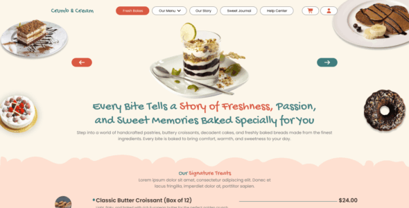 Cakes and Bakery (WordPress)