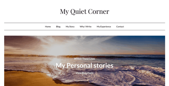 Calm Minimal Blog (WordPress)