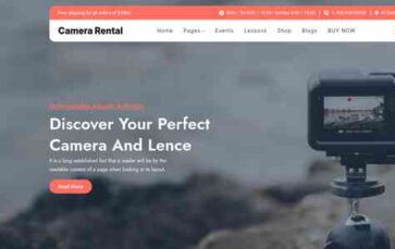 Camera Rental (screenshot desktop)