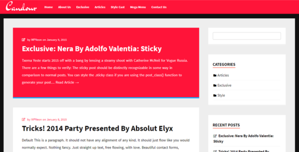 Candour (WordPress)