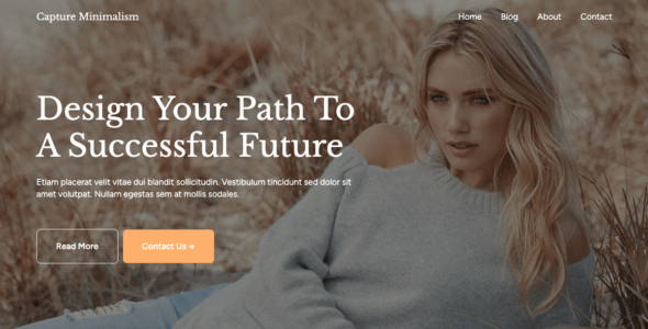 Capture Minimalism (WordPress)