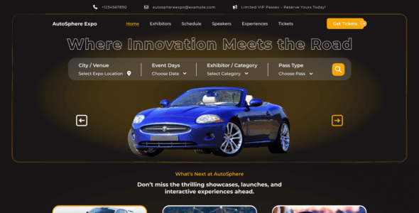 Car Exhibition (WordPress)