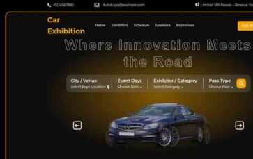 Car Exhibition (screenshot desktop)