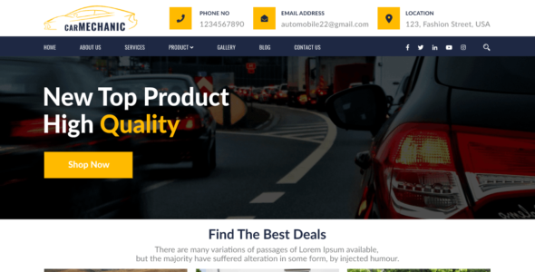 Car Mechanic (WordPress)