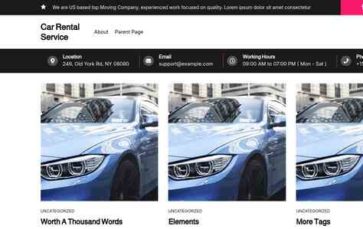 Car Rental Service (screenshot desktop)