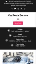 Car Rental Service (screenshot mobile)