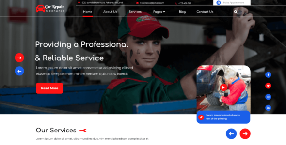 Car Repair Mechanic (WordPress)
