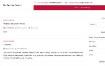 Car Service Center (screenshot desktop)