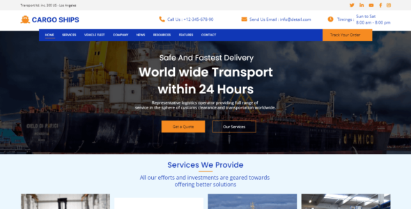 Cargo Ships (WordPress)