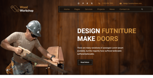 Carpenter Wood Works (WordPress)