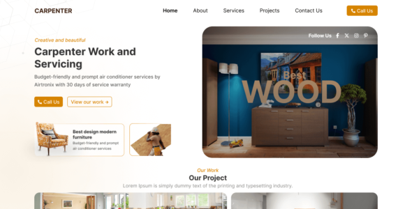 Carpentry Contractor (WordPress)