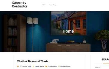 Carpentry Contractor (screenshot desktop)