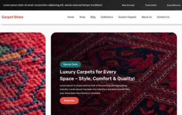 Carpet Store (screenshot desktop)