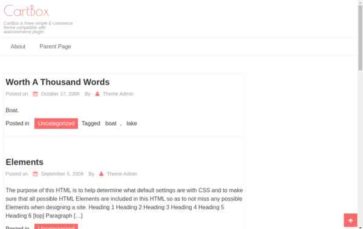 CartBox (screenshot desktop)