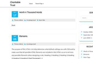 Charitable Trust (screenshot desktop)