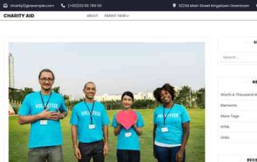 Charity Aid (screenshot desktop)