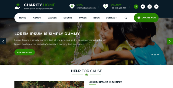 Charity Fundraiser (WordPress)