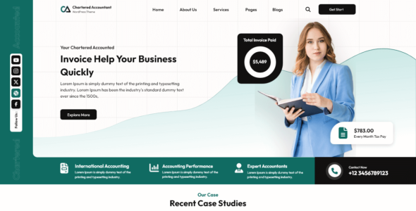 Chartered Accountant (WordPress)