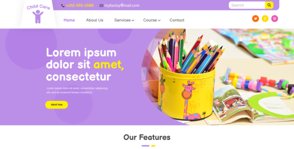 Child Care Kindergarten (WordPress)
