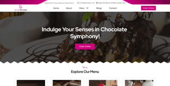 Chocolate Ice Cream (WordPress)