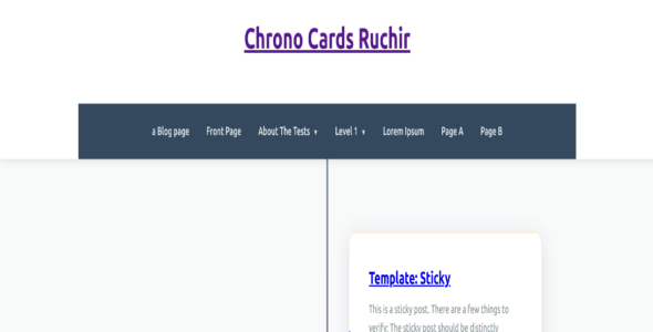 ChronoCards Ruchir (WordPress)