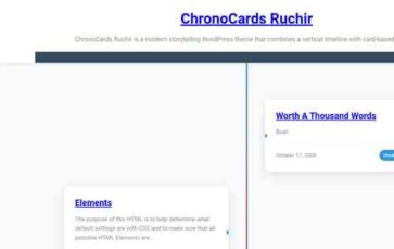ChronoCards Ruchir (screenshot desktop)