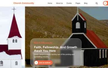 Church Community (screenshot desktop)