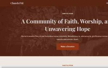 Church FSE (screenshot desktop)