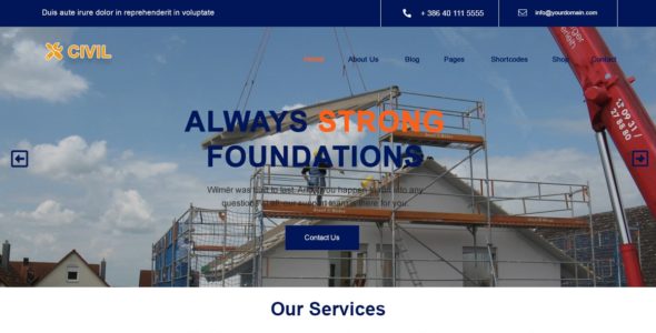 Civil Construction (WordPress)