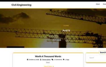 Civil Engineering (Ovation Themes) - (screenshot desktop)