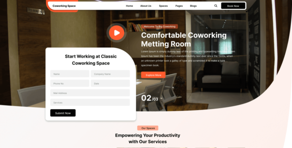 Classic Coworking Space (WordPress)