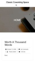 Classic Coworking Space (screenshot mobile)